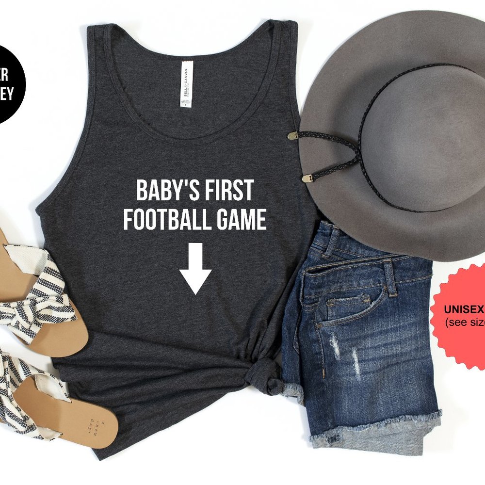Baby's First Football Game Tank Top